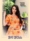 
Blue Hills Big Bull 1 Latest Fancy Designer Flair  Chiffon digital Printed Kurti Collection